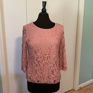 Lace Blouse-beautiful mauve color